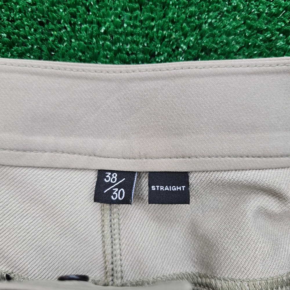 Public Rec Pants Mens 38x30 Beige Chino Flat Front Performance Golf Casual - Picture 11 of 16